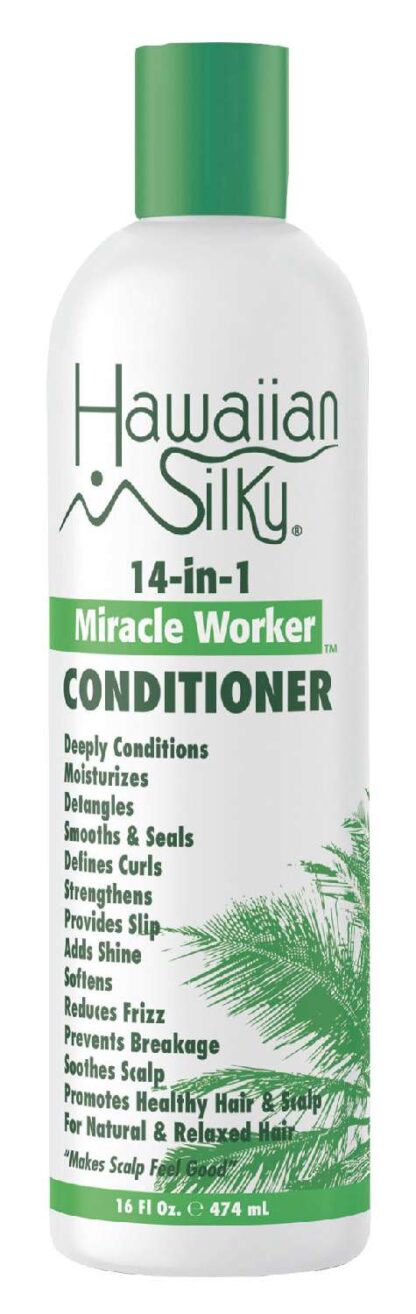 Hawaiian Tropic Tropic Silky 14 In 1 Miracle Worker Conditioner Moisture Detangles Hair 16oz, 16 Oz