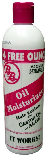 BB Oil Moisturizer, Hair Lotion With Castor Oil and Aloe, Maximum Strength, 12-Fluid Ounce