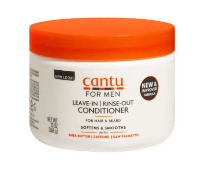 Cantu for Men Leave-In Rinse-Out Conditioner for Hair & Beard, 13 oz (Packaging May Vary)