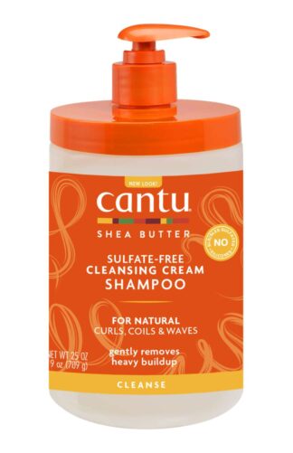 Cantu Sulfate-Free Cleansing Cream Shampoo with Shea Butter for Natural Hair, 25 fl oz