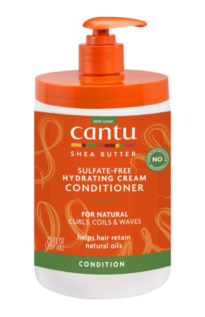 Cantu Sulfate-Free Hydrating Cream Conditioner with Shea Butter for Natural Hair, 25 fl oz