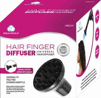 Dream World Universal Hair Finger Diffuser Black