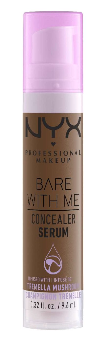 NYX PROFESSIONAL MAKEUP Bare With Me Concealer Serum, Up To 24Hr Hydration - Mocha