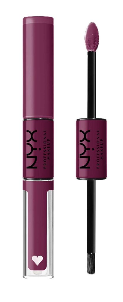 NYX PROFESSIONAL MAKEUP Shine Loud, Long-Lasting Liquid Lipstick with Clear Lip Gloss - In Charge (Perfect Berry)