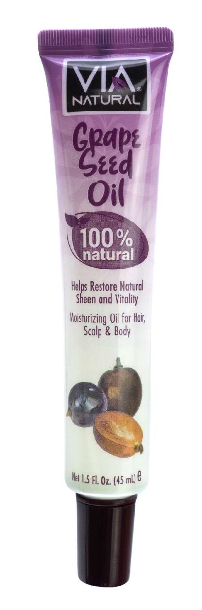 Via Natural 100% Natural Grape Seed Oil 1.5 Fl Oz (Pack of 1)